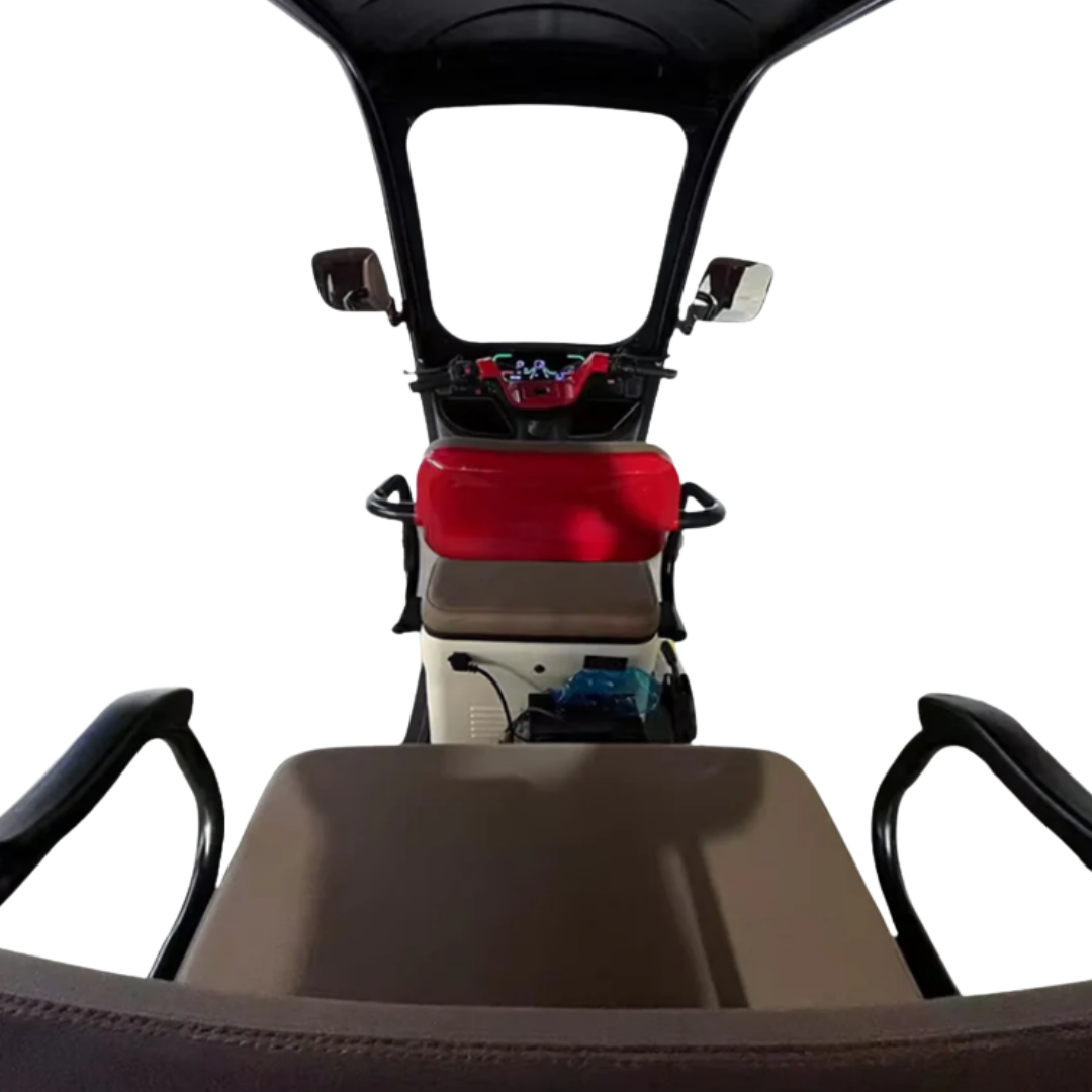 Urban Roof 60V Electric Tricycle, The Ultimate 3-Passenger Mobility Solution