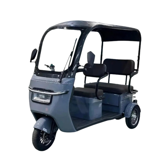 Urban Roof 60V Electric Tricycle, The Ultimate 3-Passenger Mobility Solution