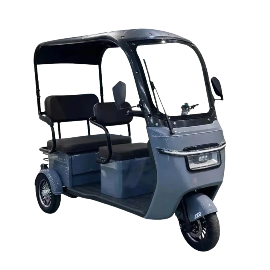 Urban Roof 60V Electric Tricycle, The Ultimate 3-Passenger Mobility Solution