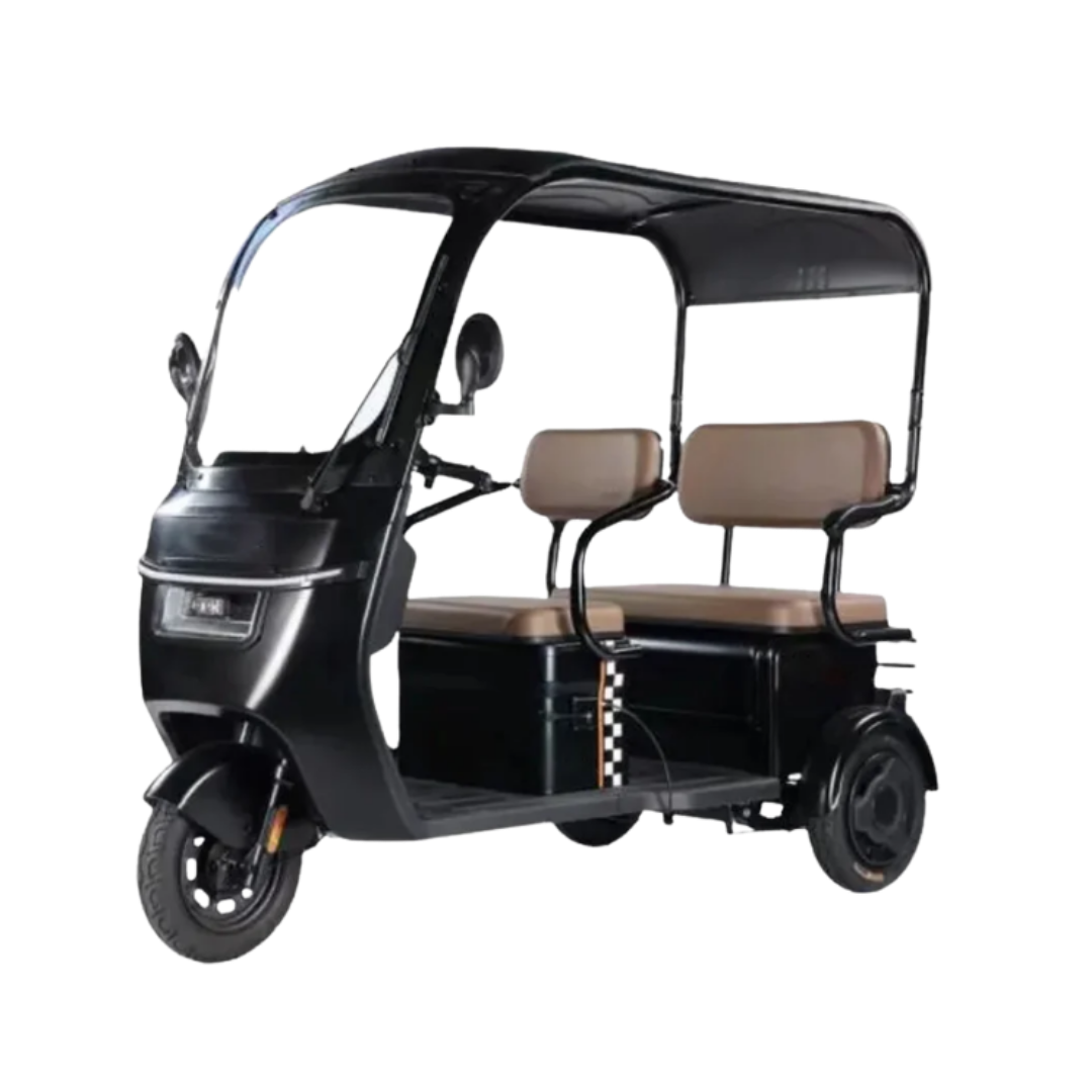Urban Roof 60V Electric Tricycle, The Ultimate 3-Passenger Mobility Solution