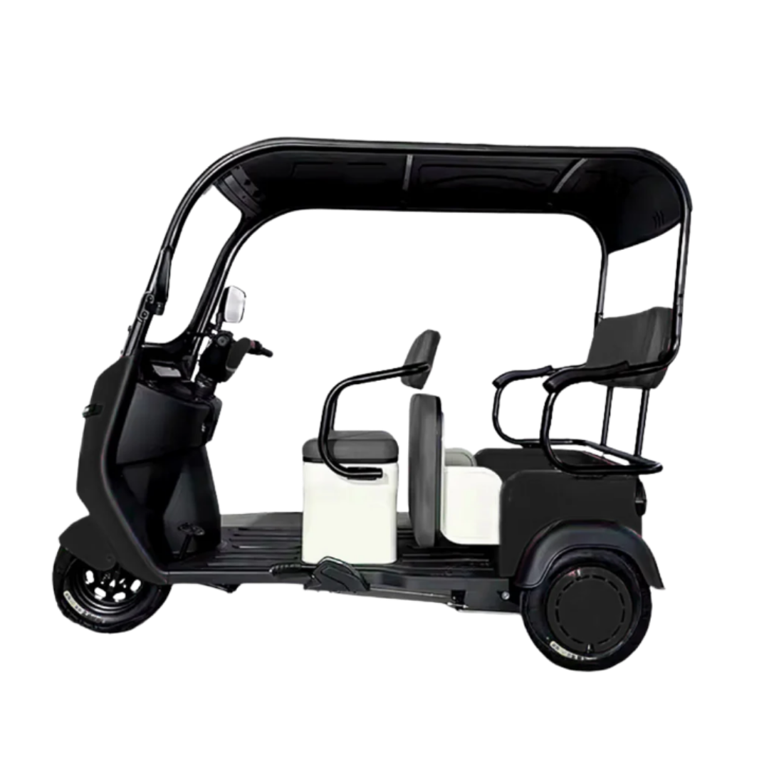 Urban Roof 60V Electric Tricycle, The Ultimate 3-Passenger Mobility Solution