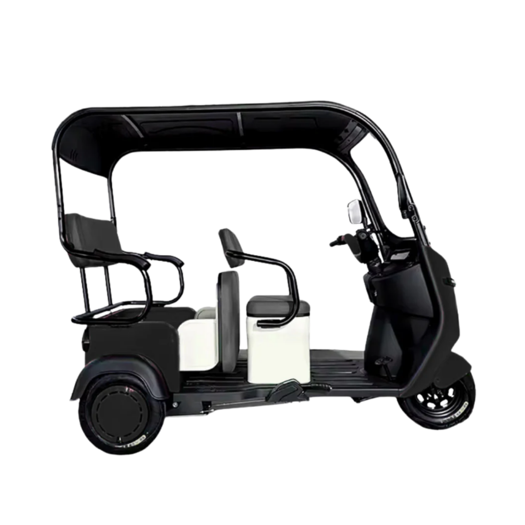 Urban Roof 60V Electric Tricycle, The Ultimate 3-Passenger Mobility Solution