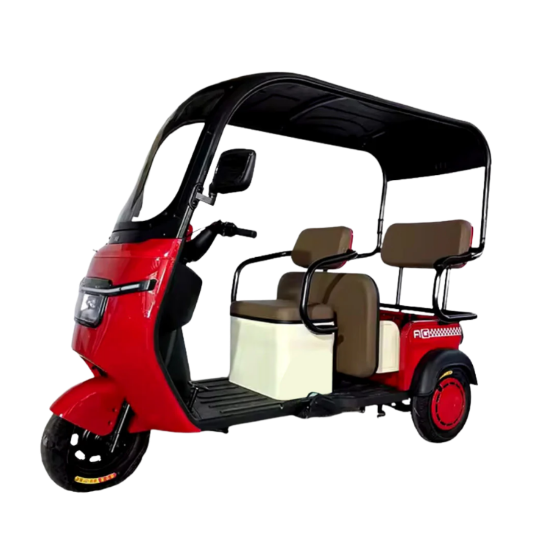 Urban Roof 60V Electric Tricycle, The Ultimate 3-Passenger Mobility Solution