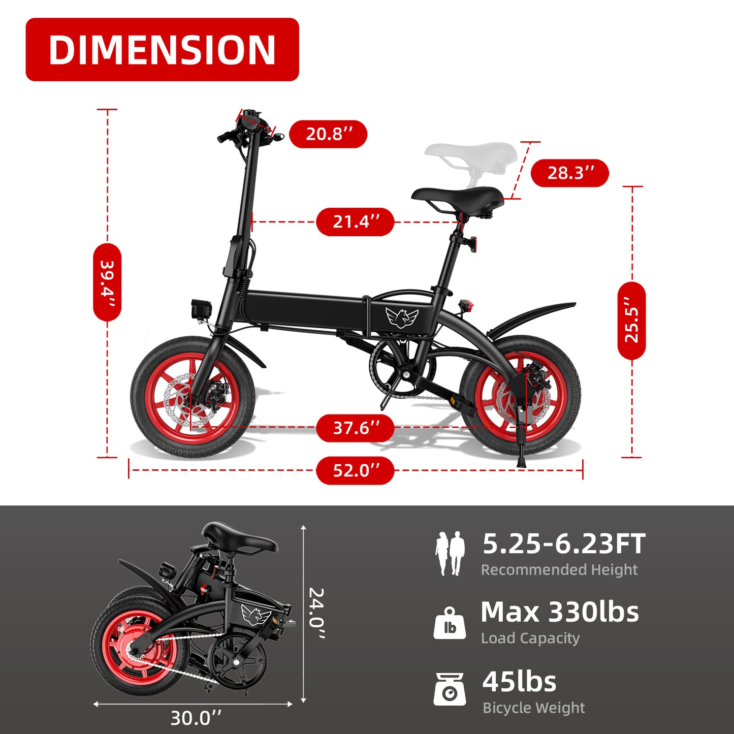 WIND HORSE C19 Folding Electric Bike